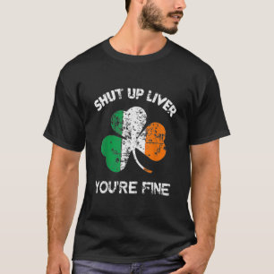 Camiseta Mens Cale-se Fígado Você está bem, Rua.