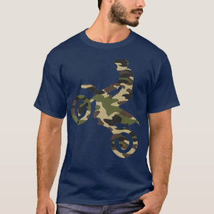 Camiseta Mens Camo Dirt Bike Motocross Racium