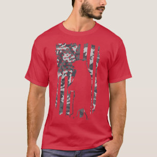 Camiseta Mens Camouflage EUA Bandeira Patriótica American B