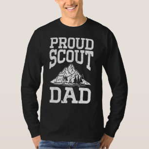 Camiseta Mens Camping & Scouting Dia de os pais Proud Scout