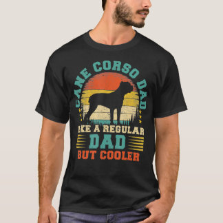 Camiseta Mens Cane Corso Pai Funny Vintage Cane Corso Cão F
