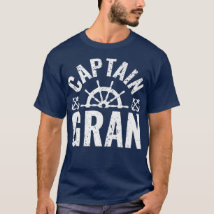 Camiseta Mens Capitão Gran Boat Owner Lake Barco