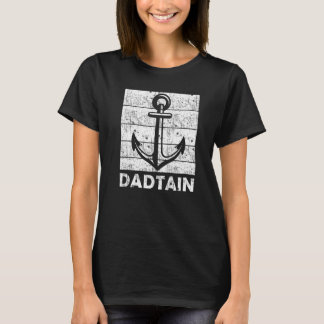 Camiseta Mens Capitão Pai Mito Pai Barco Dia de os pais