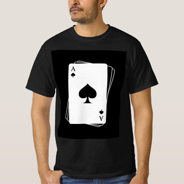 Camiseta mens cards design t shirt (Frente)