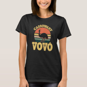 Camiseta Mens Cassowary Vovo Cute Cassowary Party Português