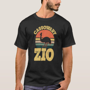 Camiseta Mens Cassowary Zio Cute Cassowary Party Italiana U