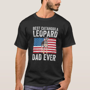 Camiseta Mens Catahoula Pai Catahoula Leopard Dog Pai EUA A