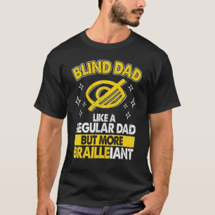 Camiseta Mens Cegos Pais Como Pai Regular Mas Corredor Bl