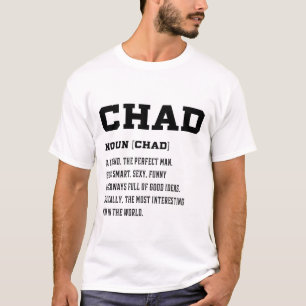 Camiseta Mens Chad - Presente de Nome da Família