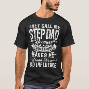 Camiseta Mens Chamam-Me Pai De Passo Porque Parceiro De Cri