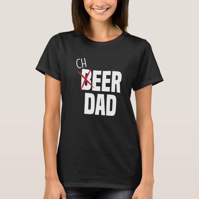 Camiseta Mens Cheer Dad Cheerleading Dad Beer  Cheerleader  (Frente)