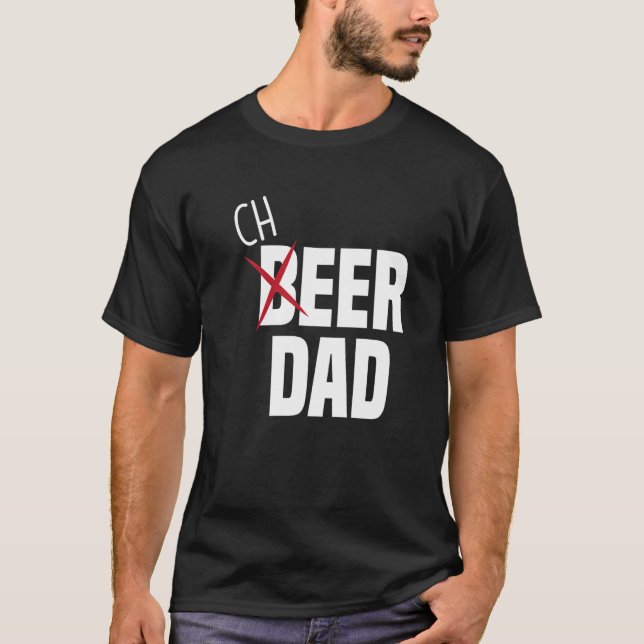 Camiseta Mens Cheer Dad Cheerleading Dad Beer  Cheerleader  (Frente)