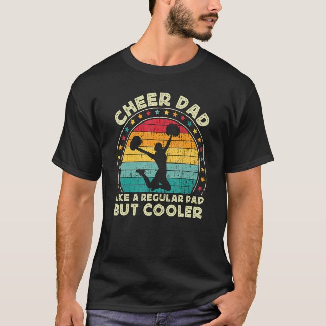 Camiseta Mens  Cheer Dad For Men Cheerleading Cheerleader D (Frente)