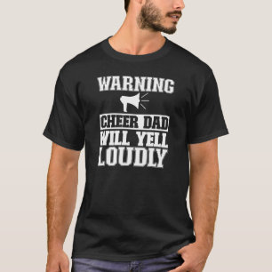 Camiseta Mens Cheer Pai Gritará Pai De Cheerhead De Che
