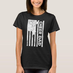 Camiseta Mens Cheer Pai Vintage Bandeira Americana Padre Ch