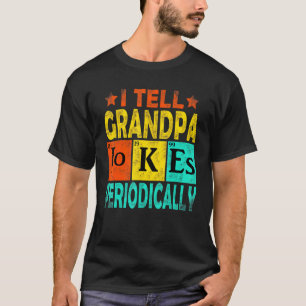 Camiseta Mens Chemist Vintage Eu Digo Piada para o vovô