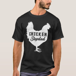 Camiseta Mens Chicken Bird Melhor Galinha Stepdad Pai do Pa