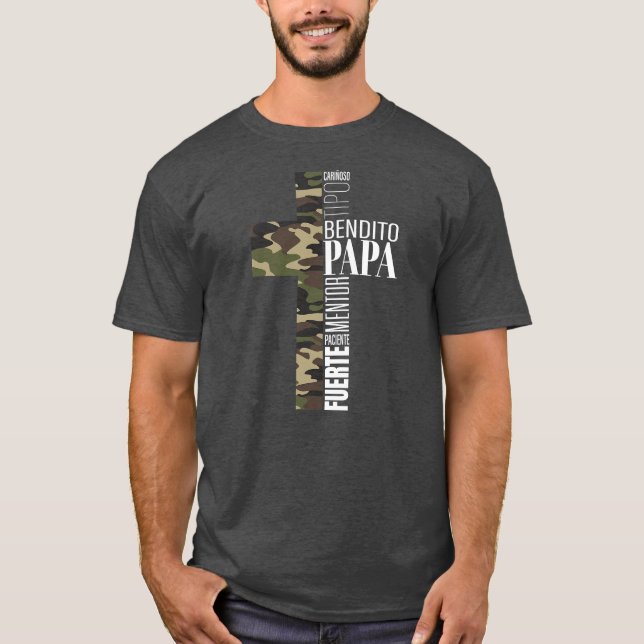 Camiseta Mens Christian Gifts Pai Dia Del Padre (Frente)