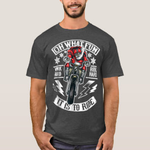 Camiseta Mens Christmas Motorcycle Papais noeis Biker oh qu