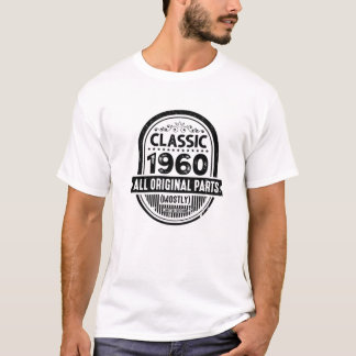Camiseta Mens Clássico 1960 Carros Engraçados 60ª Festa de 