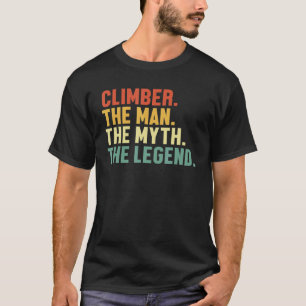 Camiseta Mens Climber Mito Legenda Que Vive Dentro Do Spe