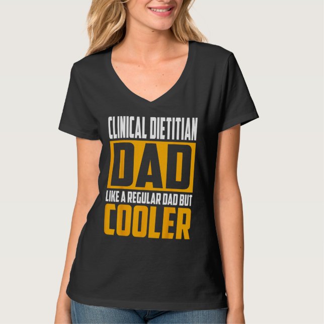 Camiseta Mens Clinical Dietitian Dad   Like a Regular Dad b (Frente)