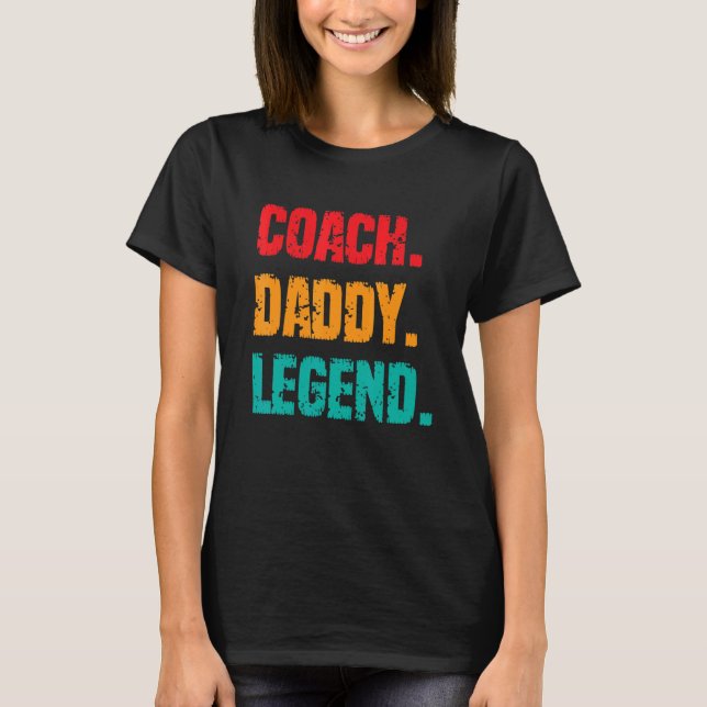 Camiseta Mens Coach Pai Legenda Pai Avô Coa Esportiva (Frente)