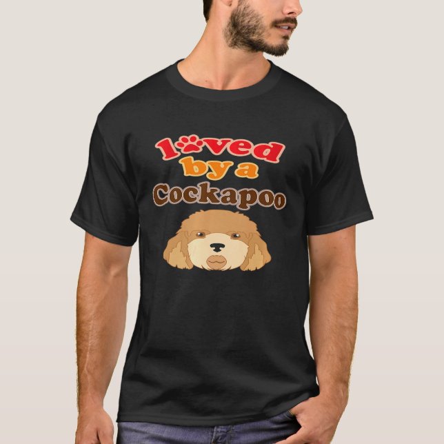 Camiseta Mens Cockapoo Poodle Cocker Spaniel (Frente)