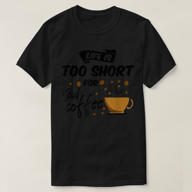 Camiseta Mens Coffee Snob Para O Viciado Em Cafeína E Baris (Frente do Design)