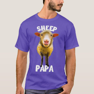 Camiseta Mens Coloridos Ovelino Adoro Meu Ovelino Papá