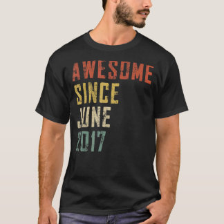 Camiseta Mens Com 5 Anos De Idade Incrível Desde Junho De 2