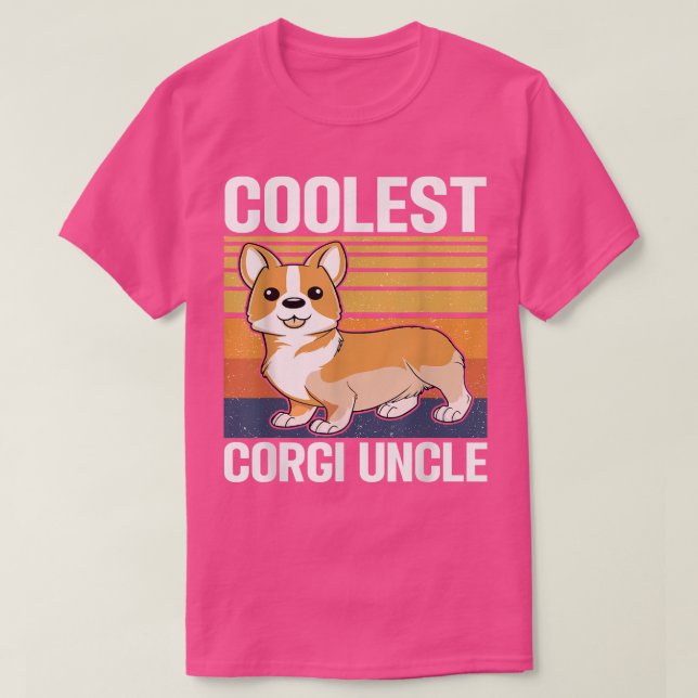 Camiseta Mens Coolest Corgi Tio (Frente do Design)