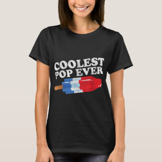 Camiseta Mens Coolest Pop Ever Popsicle Funny Retro Bomb Fa