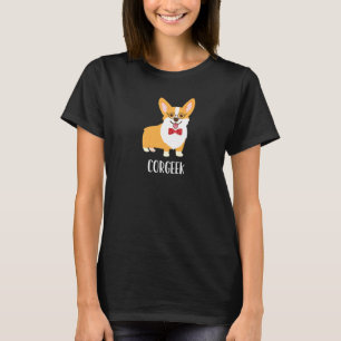 Camiseta Mens Corgi - Óculos Geek Corgeek