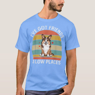 Camiseta Mens Corgi tem amigos em lugares baixos, Pembroke