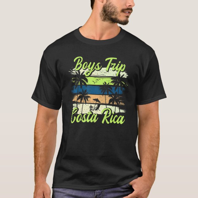 Camiseta Mens Costa Rica Caras Correspondendo A Passagem Mu (Frente)