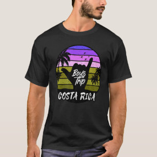 Camiseta Mens Costa Rica Caras Correspondendo Surfer Shaka