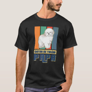 Camiseta Mens Coton De Tuléar Papa Dog Proprietário Coton D
