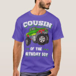 Camiseta Mens Cousin Of The Birthday Boy Fathers Monster Tr<br><div class="desc">Mens Cousin Of The Birthday Boy Fathers Monster Truck1863 .</div>