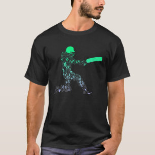 Camiseta Mens Cricket Batsman para Cricketer Boys Cricket