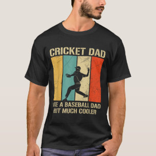 Camiseta Mens Cricket Sport Cote Cite Para Um Pai De Críque