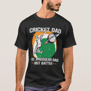 Camiseta Mens Cricket Sport Cote Cite Para Um Pai De Críque