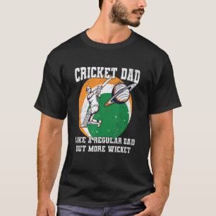 Camiseta Mens Cricket Sport Cote Cite Para Um Pai De Críque