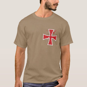Camiseta Mens Crusader Knights Knight Modelo Código 2 Sid