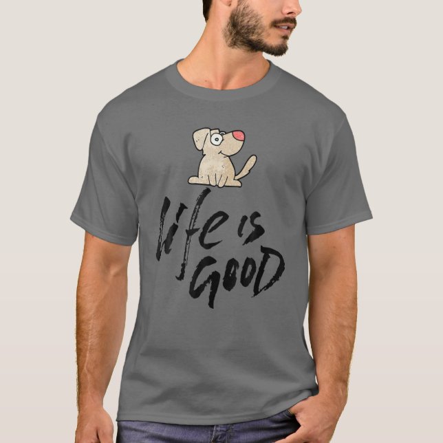 Camiseta Mens Crusher Pet Graphic T Lovely Design Para Cão  (Frente)