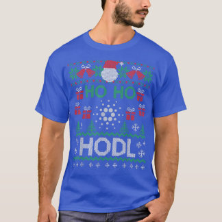 Camiseta Mens Cryptocurrency Ho ho Hodl Cardano Ugly Christ
