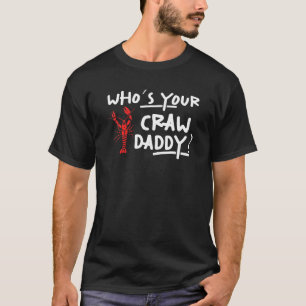 Camiseta Mens Cujo Pai Cru Crayfish Crawfish Cajun