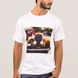 Camiseta mens custom t shirt classic car