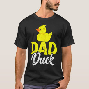 Camiseta Mens Cute Duckets Pai Dia de os pais Duck