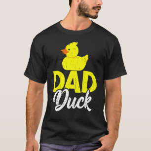 Camiseta Mens Cute Duckets Pai Dia de os pais Duck